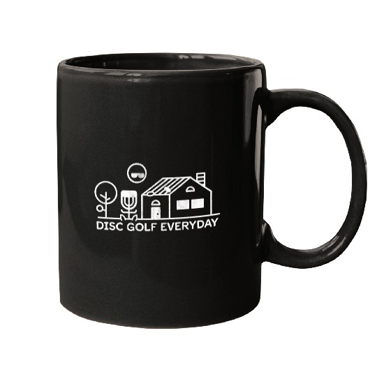 Distressed Funny Disc Golf Everyday Gift for Avid Mugs