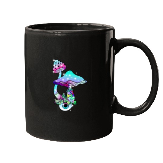 Magic Mushrooms Eye Psychedelic Art Mugs