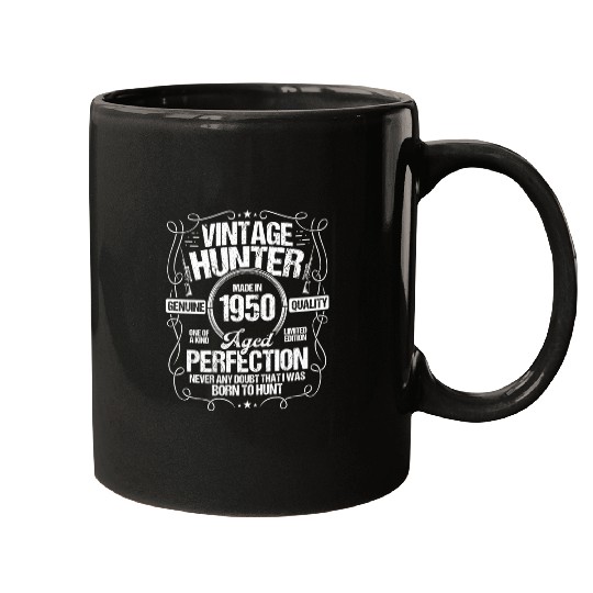 1950 Hunting for Boar Hunter Dog 1950 Year Born Mugs