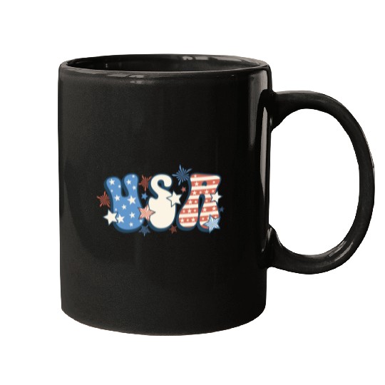 Retro USA Mugs, Funny Fourth of July 2022, 4th of