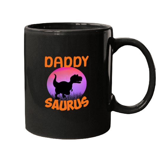 Daddysaurus Papasaurus Mugs