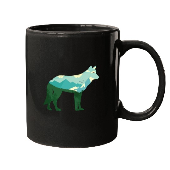 Mountain Wolf Mugs