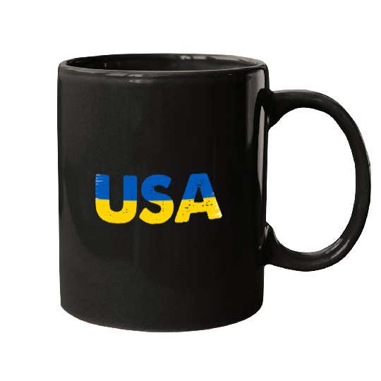 I Stand with Ukraine Ukraine Flag Mugs