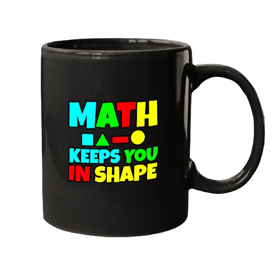 Math Keeps You In Shape 2 Mugs