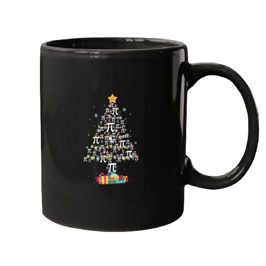 Pi Christmas Tree Math Lovers Funny Gift Mugs