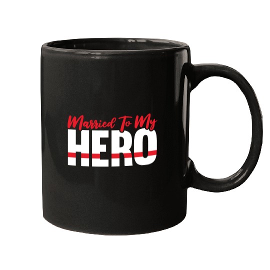 Firefighter Fireman Thin Red Line Mugs