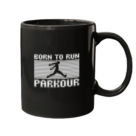 born to run parkour Mugs