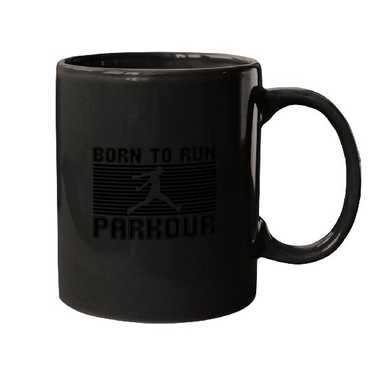 born to run parkour Mugs