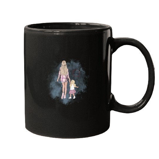 mother and daughter with love Mugs