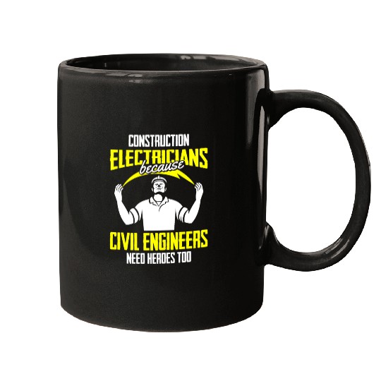 Electrician Electrical Engineer Lineman Mugs