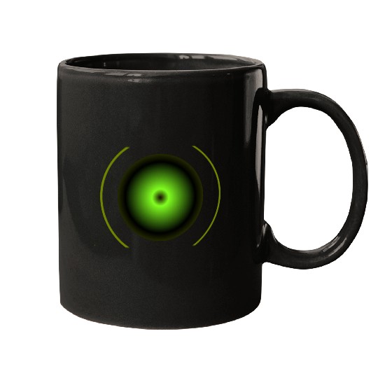 Shapes dark green Mugs