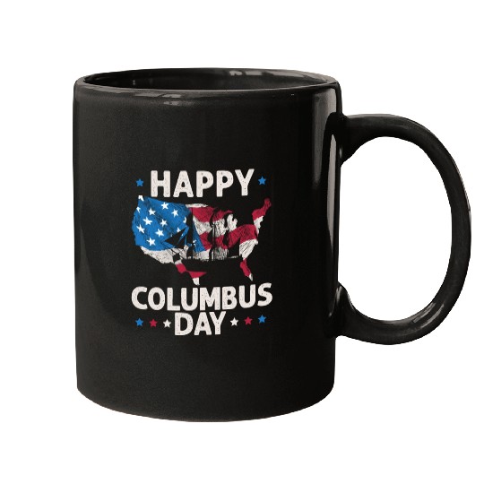 Happy Columbus Day Christopher Columbus Navigator Mugs
