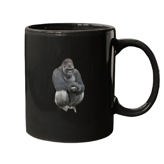 Majestic Gorilla Silhouette Design Mugs