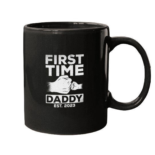 First Time Daddy Est. 2023 Daddy To Be Paternity Mugs