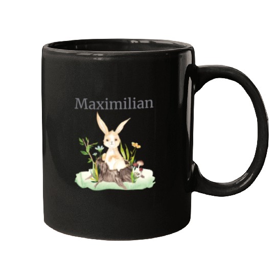 Waldtier Reh Hase Hedgehog Flowers Name Maximilian Mugs