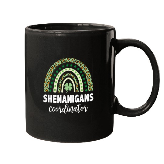 Shenanigans Coordinator Matching Teacher Rainbow Mugs