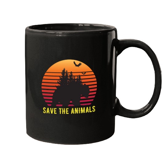 Save The Animals Earth Day Mugs