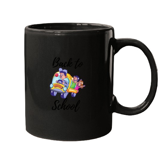 Colorful Back To School Mugs
