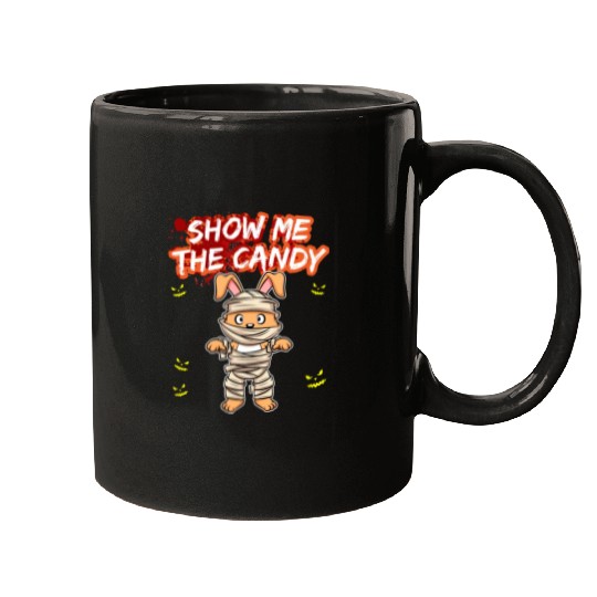 Show Me The Candy Halloween Costume Trick Or Treat Mugs