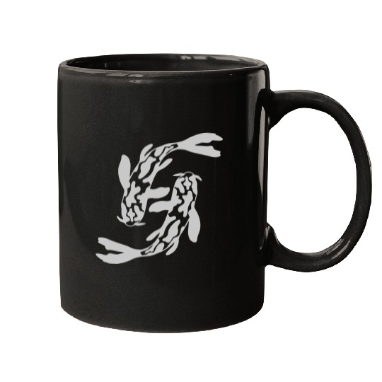 design 2 koi fish Mugs