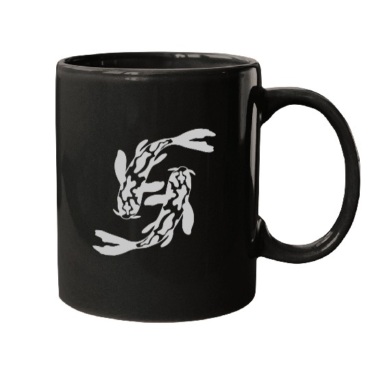 design 2 koi fish Mugs