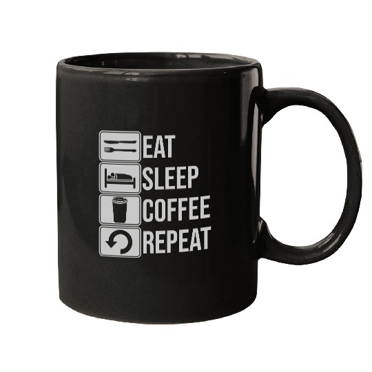 coffee drink daily repeat Mugs