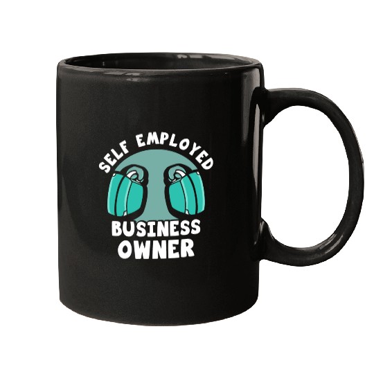 Self Employed Business Owner Freelancer Work Boss Mugs