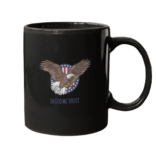 In God We Trust - Bald Eagle - Patriotic Mugs