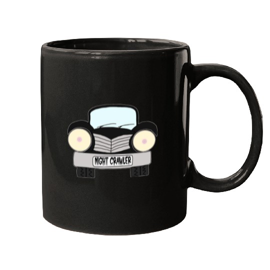 Old Car Black Night Crawler Mugs