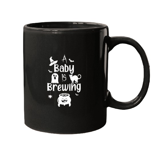 A Baby Is Brewing Maternity Halloween Women Funny Mugs