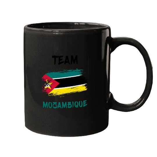 Team Mozambique flags design Mugs