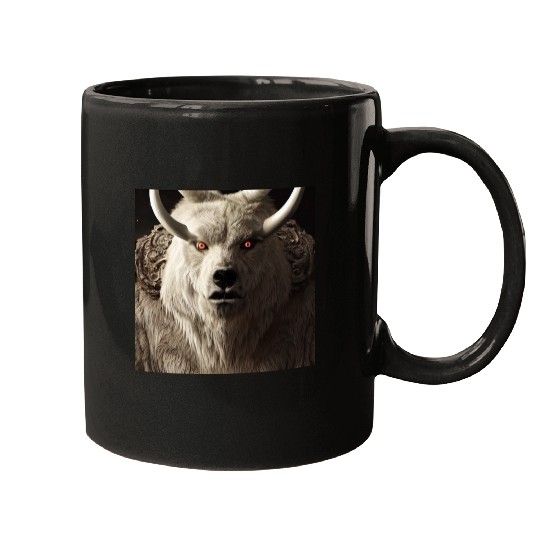 Bear White demon Mugs