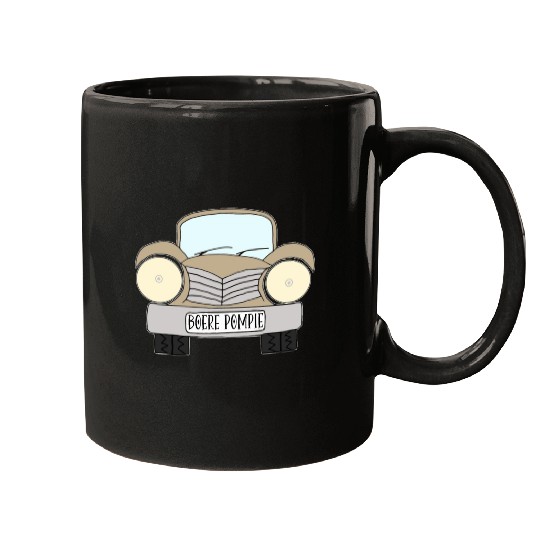 Old Car Khaki Boere Pompie Afrikaans Mugs