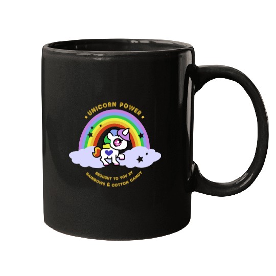 Unicorn Power by Rainbows and Cotton Candy Mugs