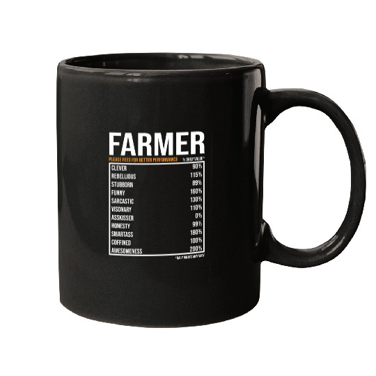 Farmer Daily Value funny Farmer Mugs