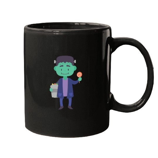 Candy Collector Happy Scary Halloween Vampire Mugs