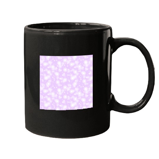 Violet Snowflakes Pattern Mugs