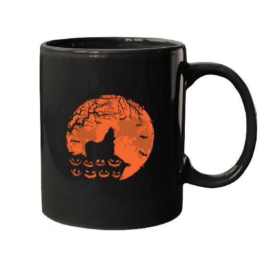 Shih Tzu And Moon Halloween Funny Dog Lover Gift Mugs