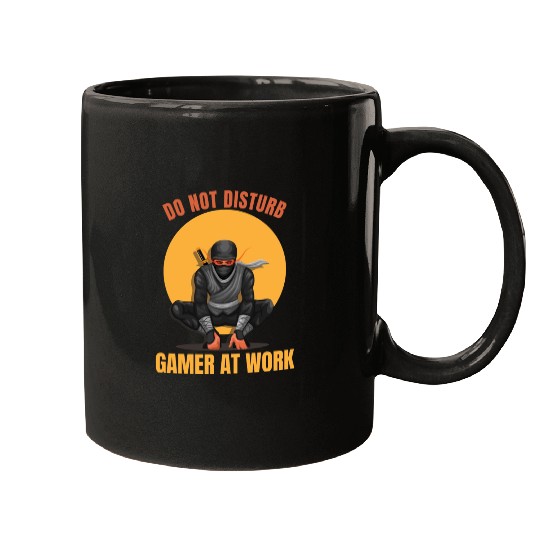 Do Not Disturb Gamer At Work-Gaming Lover Mugs
