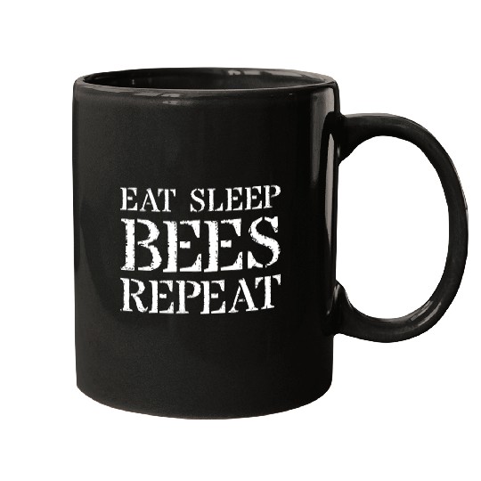 Beekeeper Mugs Gift For Beekeeping Eat Sleep