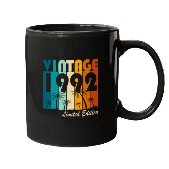 Vintage 1992 Vintage Retro Birthday Gift Mugs