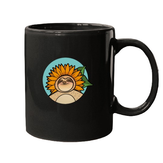 Sloth Flower Mugs
