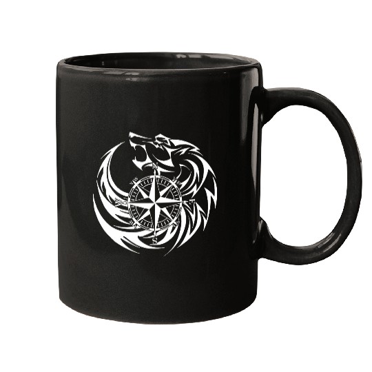 Wolf Compass Mugs