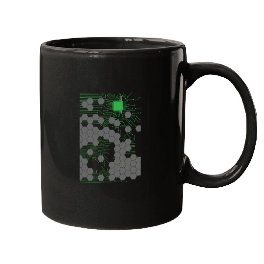 Computer Science Circuit Board Mugs