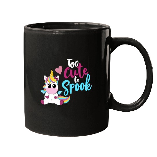 Bat Unicorn - Too cute to spook Mugs