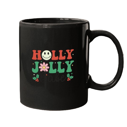 Holly Jolly Babe Mugs