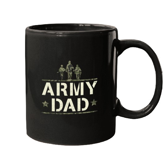 US Proud Army Dad Camo Mugs