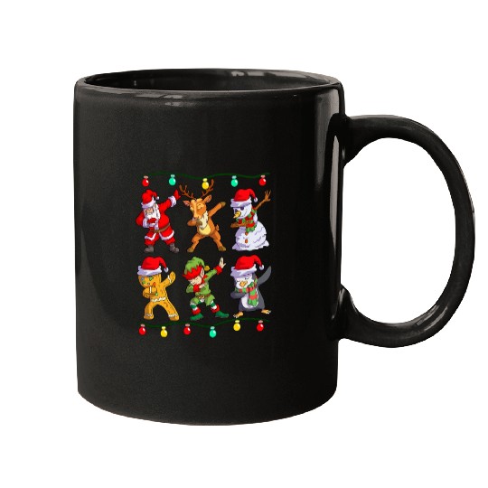 Christmas Dabbing Santa Elf De Friends Xmas Mugs
