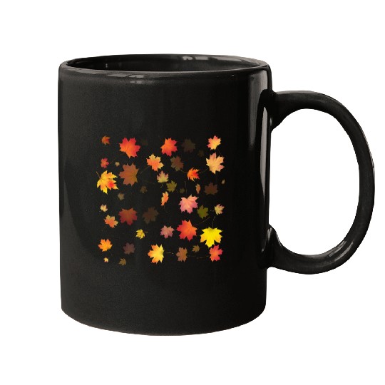 Autumn Maple Leaves Mugs