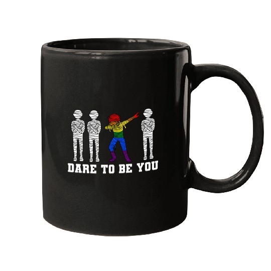 Dabbing Mummy LGBTQ Pride Halloween Mugs